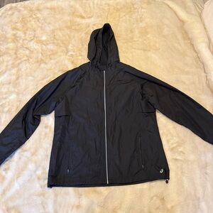 Asics Black Windbreaker Jacket